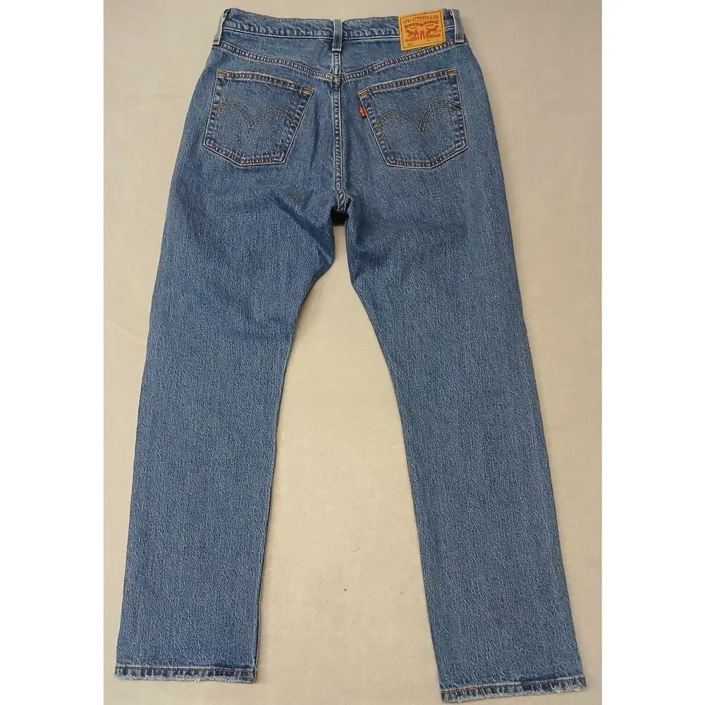 Levi's (29x30) 501 Men's Straight Fit Blue Denim Jeans